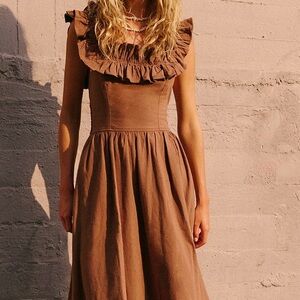 Free People Brown Maxi Dress